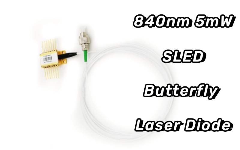 840nm 5mW SLED فراشة ليزر ديود